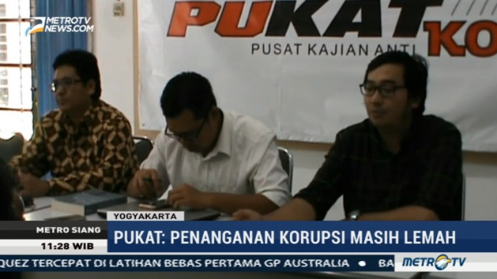 Pukat UGM: Penanganan Korupsi di Masa Pemerintahan Jokowi-JK Masih Lemah
