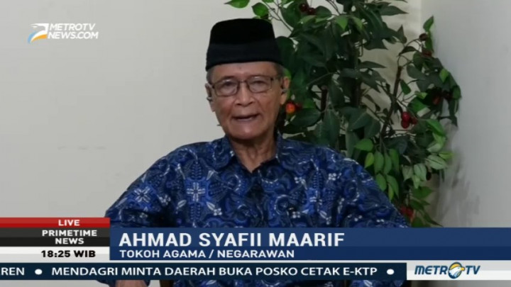 Tiga Tahun Jokowi-JK di Mata Buya Syafii