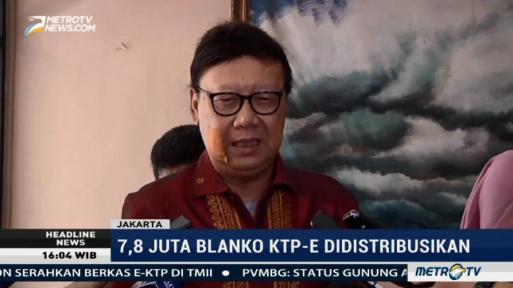 Kemendagri Distribusikan 7,8 Juta Blanko KTP-el