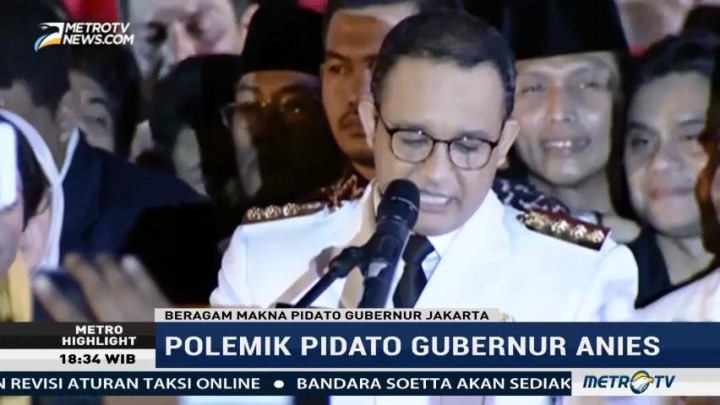 Polemik Pidato Gubernur Anies