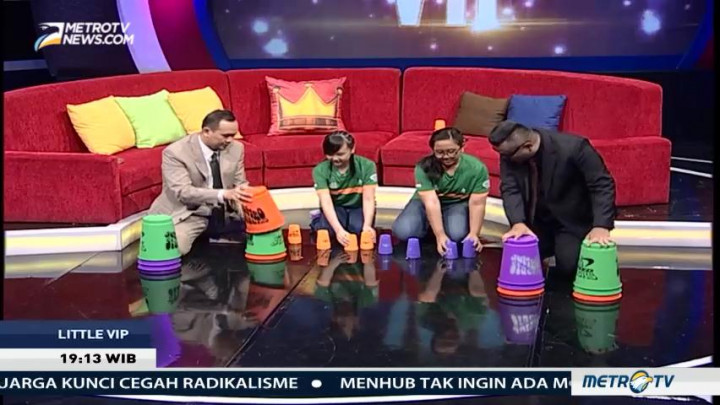 Atlet Cilik Ajari Cak Lontong & Abdel Sport Stacking