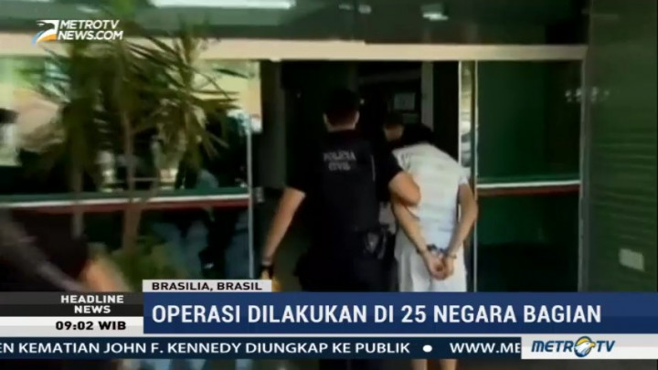 Polisi Brasil Tangkap 108 Paedofil