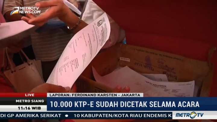 Sudah 10 Ribu KTP-el Dicetak di Stan Kemendagri TMII