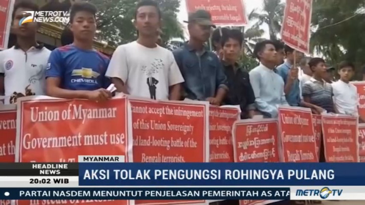 Kelompok Garis Keras Myanmar Tolak Pemulangan Pengungsi Rohingya