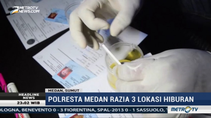 Razia Tempat Hiburan Malam, Polresta Medan Amankan 60 Pengunjung