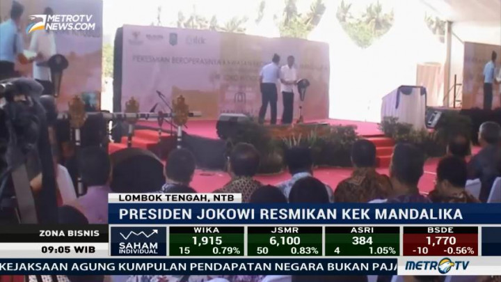 Kawasan Ekonomi Khusus Mandalika Resmi Beroperasi