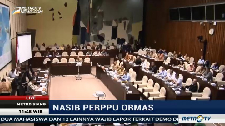 Komisi II DPR Ambil Keputusan soal Perppu Ormas Hari Ini
