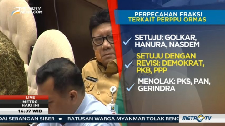Gerindra, PKS & PAN Tetap Menolak Perppu Ormas