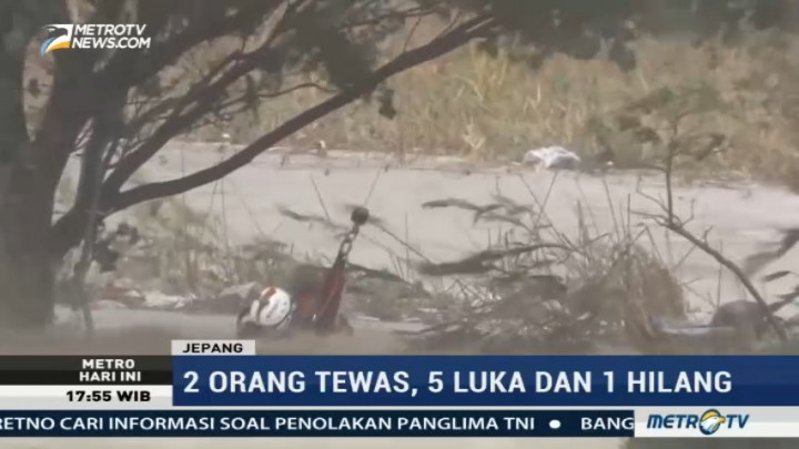 Topan Lan Terjang Jepang, Dua Orang Tewas