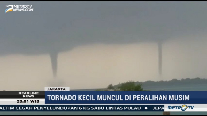 Tiga Tornado Muncul di Kepulauan Seribu