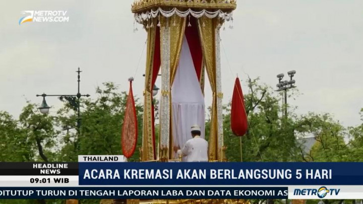 Rangkaian Acara Proses Kremasi Raja Bhumibol akan Berlangsung Selama Lima Hari