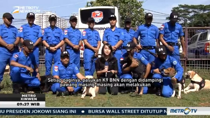 Pasukan K9 BNN Siap Berantas Narkoba