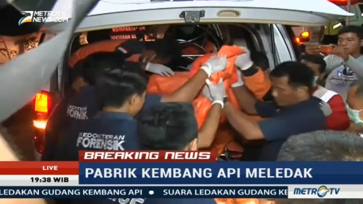 47 Jenazah Korban Ledakan Pabrik Petasan Sudah Berada di RS Polri