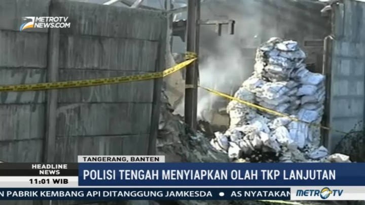 Polisi Siapkan Olah TKP Lanjutan di Pabrik Kembang Api yang Terbakar