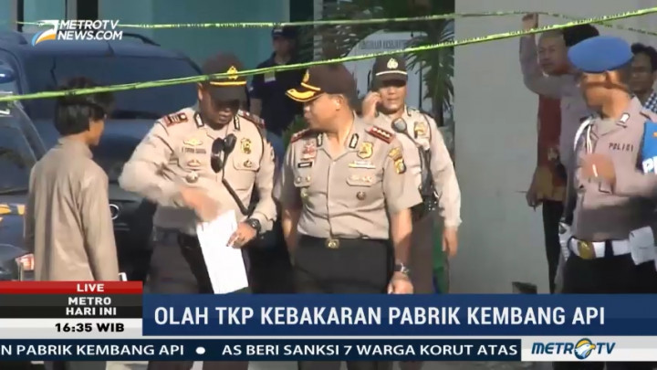Polisi Temukan Petunjuk Penyebab Ledakan Pabrik Kembang Api