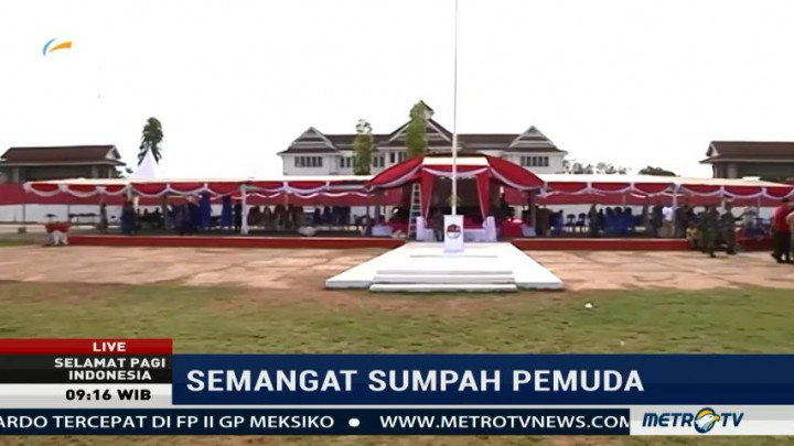 Puan Maharani Pimpin Upacara Sumpah Pemuda di Merauke