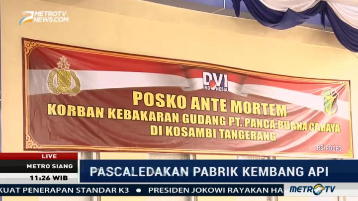 Polisi Masih Lakukan Identifikasi 46 Jenazah Korban Ledakan Pabrik Kembang Api