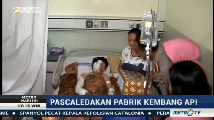 Kapolres Tangerang Tinjau Korban Ledakan Pabrik Kembang Api