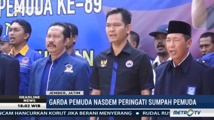 Garda Pemuda NasDem Jember Peringati Hari Sumpah Pemuda