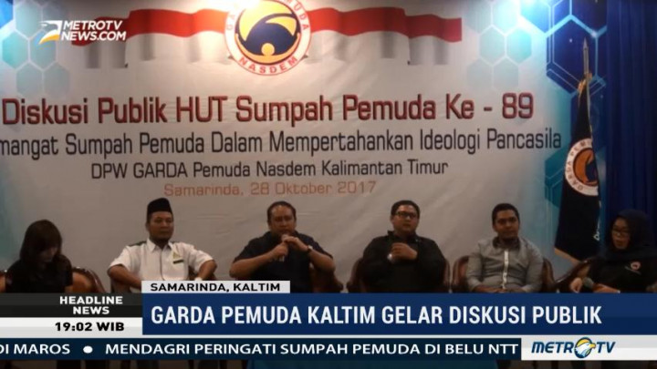Peringati Hari Sumpah Pemuda, Garda Pemuda NasDem Kaltim Gelar Diskusi Publik