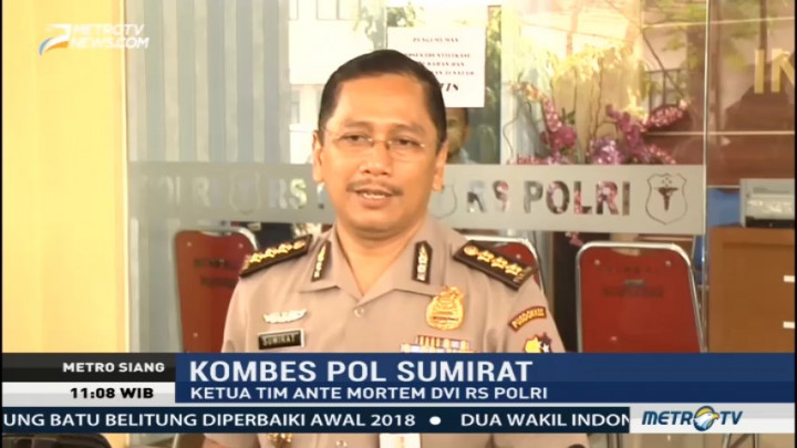 Tim DVI Cocokkan Data Ante & Post Mortem Korban Ledakan