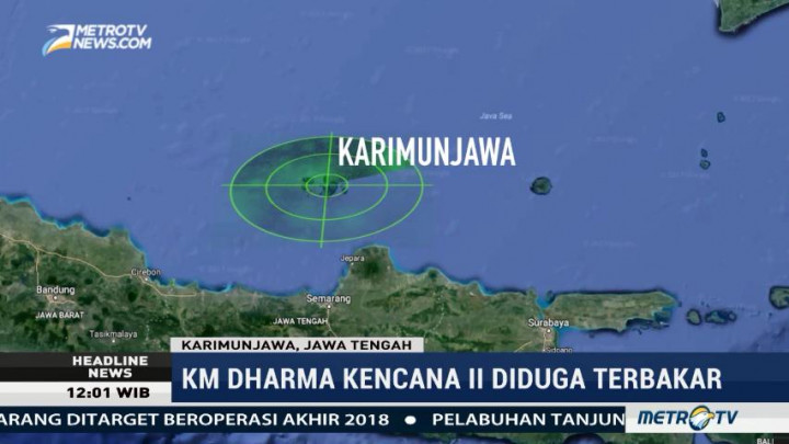 KM Dharma Kencana II Terbakar di Perairan Karimunjawa