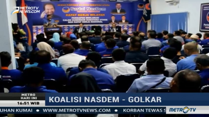 NasDem-Golkar Sepakat Dukung Tengku Erry-Ngogesa di Pilgub Sumut 2018