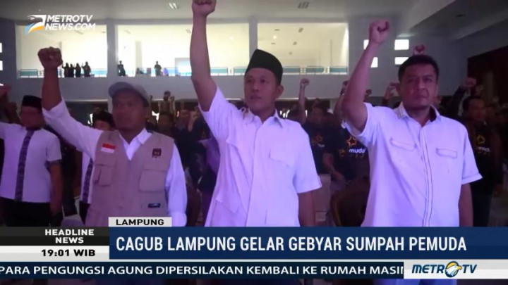 Cagub Lampung Mustafa Gelar Gebyar Sumpah Pemuda