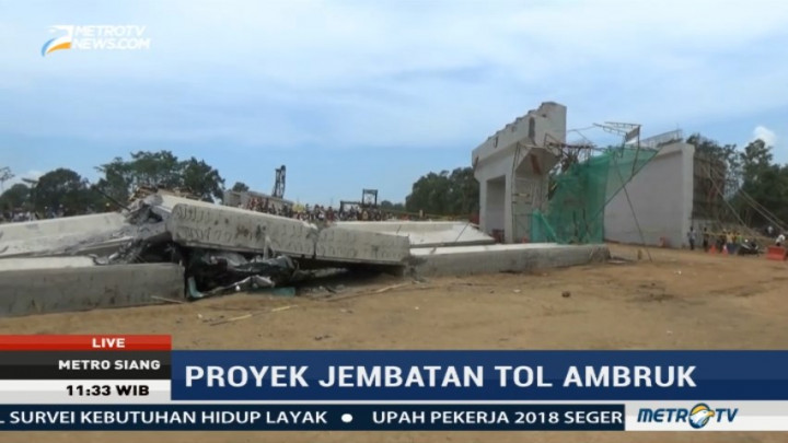 Polisi Kumpulkan Bukti Penyebab Ambruknya Konstruksi Tol Pasuruan-Probolinggo