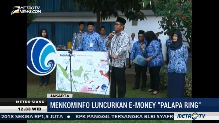 Menkominfo Bagikan 500 e-Money Edisi Palapa Ring