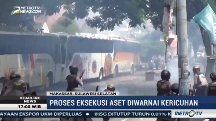 Eksekusi Aset Perusahaan Litha Brent di Makassar Ricuh