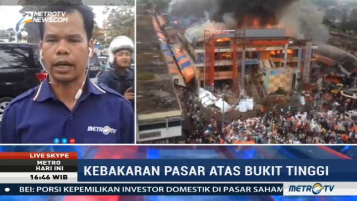 Korsleting Listrik Jadi Penyebab Kebakaran Pasar Atas Bukittinggi