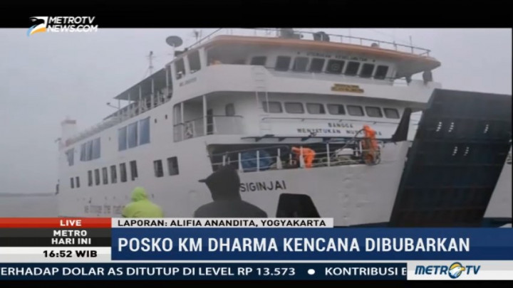 Posko Evakuasi KM Dharma Kencana II Ditutup