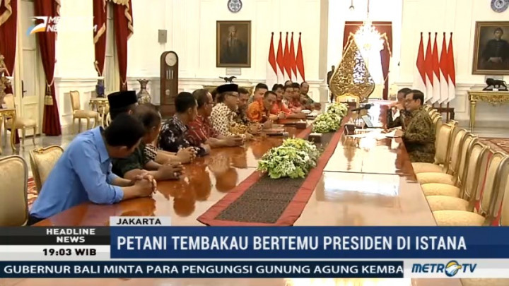Petani Tembakau Bertemu Jokowi di Istana