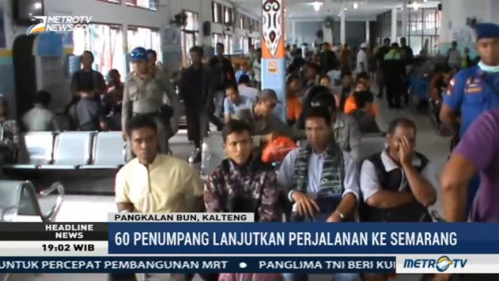 60 Penumpang KM Dharma Kencana II Kembali ke Semarang Gunakan Pesawat