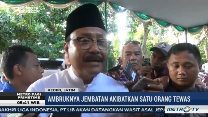 Gus Ipul Minta Kontraktor Bertanggung Jawab soal Ambruknya Jembatan Tol Pasuruan