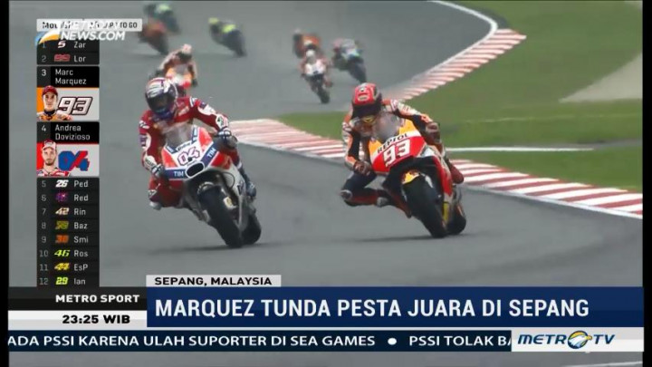 Marquez Tunda Pesta Juara di Sepang