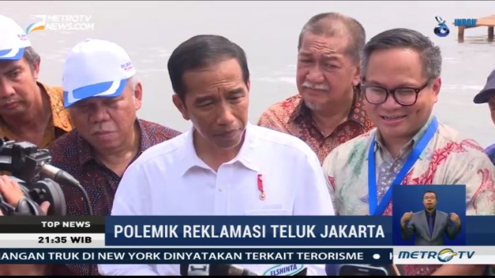 Jokowi: Saya Tidak Pernah Mengeluarkan Izin Reklamasi