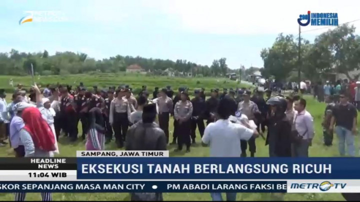 Eksekusi Tanah Sengketa di Desa Jelgung Berlangsung Ricuh
