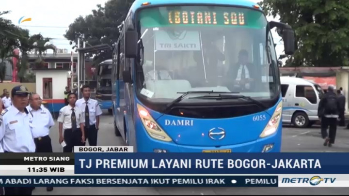 BPTJ Uji Coba Bus Premium Bogor-Jakarta