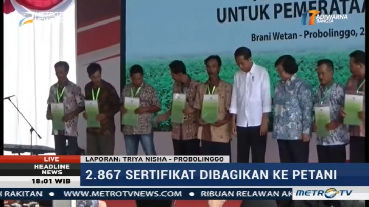 Jokowi Bagikan Izin Pemanfaatan Hutan di Probolinggo