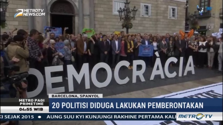 Warga Catalonia Tolak Tuduhan Spanyol