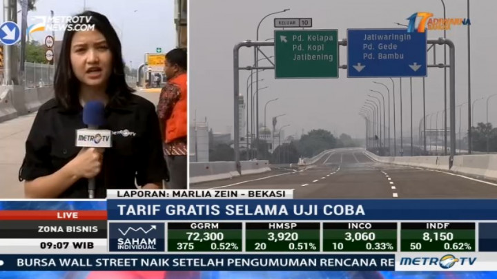 Usai Diresmikan, Tol Becakayu Dibuka Gratis