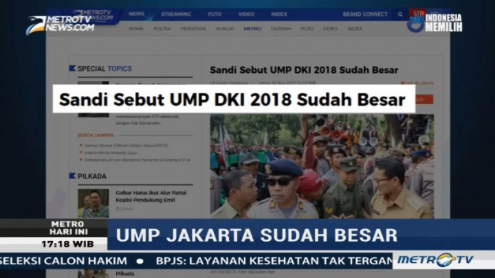 Sandiaga Uno: Kenaikan UMP DKI Sudah Besar