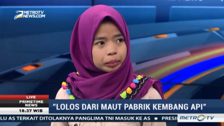 Fitri: Saya Tak Dimintai Ijazah Saat Melamar ke Pabrik Kembang Api Kosambi