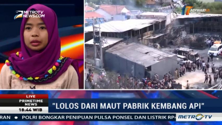 Selamat dari Ledakan Pabrik Kembang Api, Fitri Terima Rp5 Juta dari Perusahaan