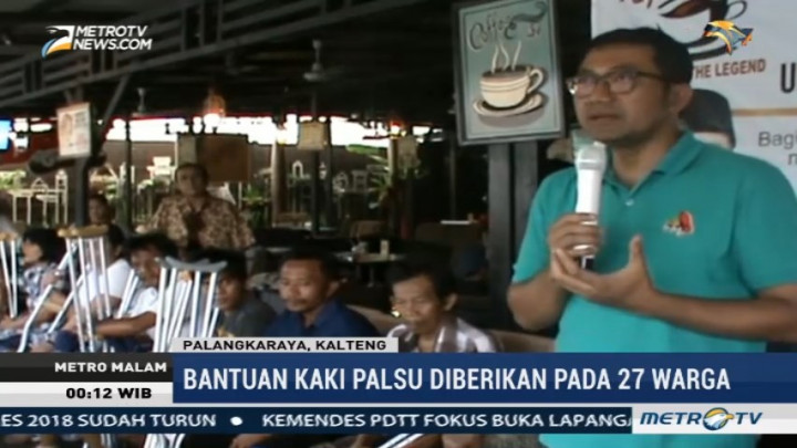 Kick Andy Foundation Beri Bantuan Kaki Palsu di Palangka Raya