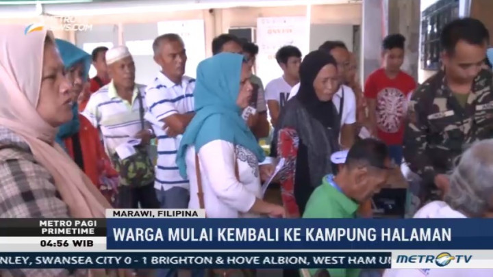 Warga Marawi Mulai Kembali ke Kediamannya