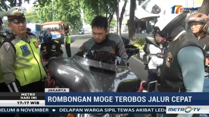 Seorang Pengendara Moge Terjaring Operasi Zebra di Jakarta