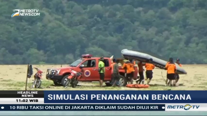 BPBD dan Warga Pacitan Gelar Simulasi Penanganan Bencana